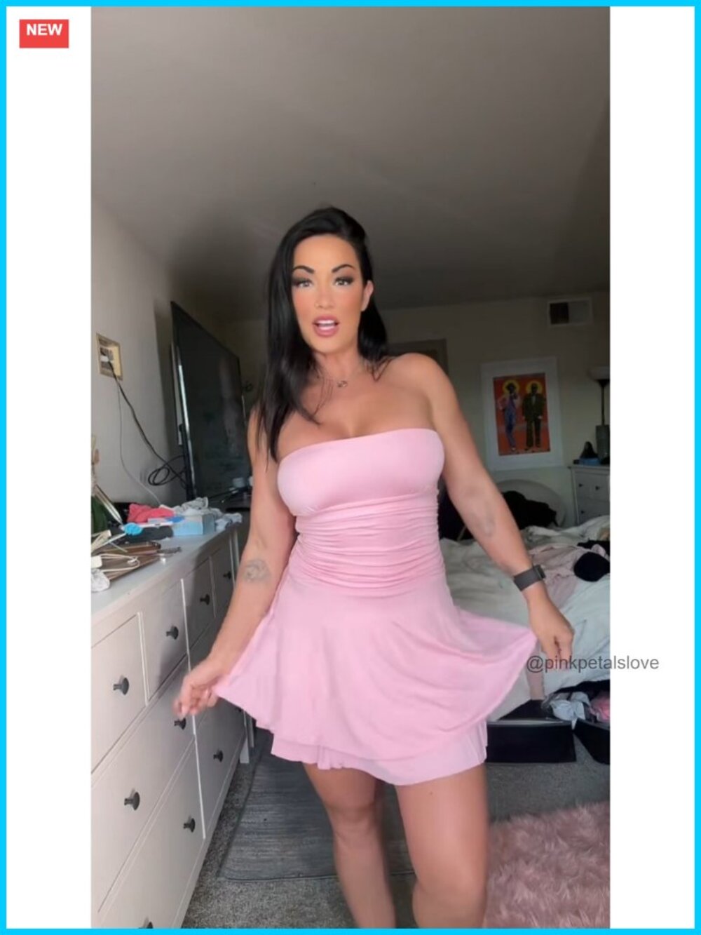 Sexy Strapless Mini Dress Ruched Ruffle Layer Party Club - Picture 6 of 6
